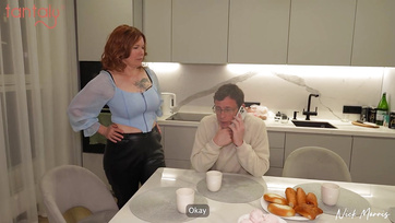 Naughty MILF Enjoys Watching Stepson Fuck Slutty Stepdaughter's Ass