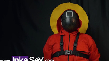 Busty Brazilian Babe Hard Fucked by Horny Dwarfs in Squid Game