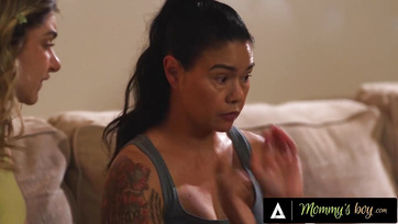 Stepmom Seduced Stepdaughter and Stepson for Unforgettable Threesome