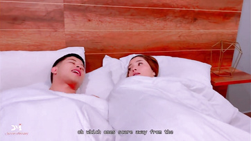 Sneaking a Feel of My Step-sister's Curvy Booty After She Crawled into Bed with Me at Night