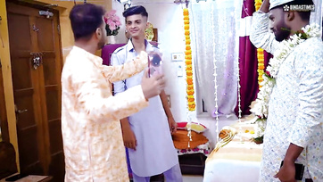 Öt kanos fickóval kefélt a bevállalós indiai feleség az esküvője éjszakáján