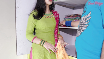 Busty Maid Bent Over Gets Landlord's Cock in Her Ass