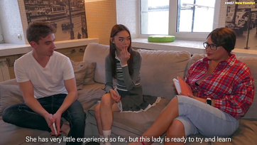 Kinky Wife Teaches Cute Babysitter How to Give a Blowjob