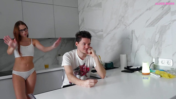 Sneaky Boyfriend Fucks Cute Nympho Babe's Best Friend on the Side