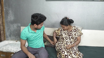 Stepmom Squeezes Her Round Tits and Takes His Cock in Her Bare Pussy