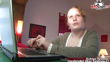 Curvy German Lady Cheats on Her Impotent Partner at the Casting