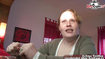 Curvy German Lady Cheats on Her Impotent Partner at the Casting