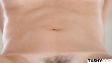 Feeling the Big Bald Guy's Tool in Her Ass