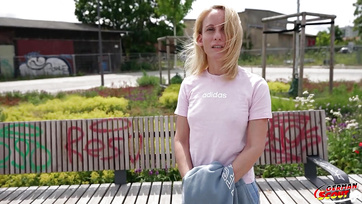 Blonde German Babe Happily Went to Casting with Agent for Some Cash