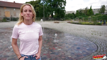 Blonde German Babe Happily Went to Casting with Agent for Some Cash