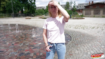 Blonde German Babe Happily Went to Casting with Agent for Some Cash