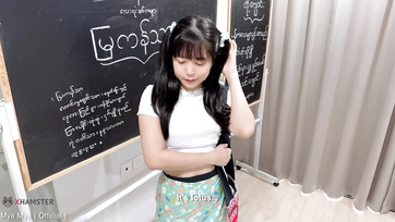 Teacher's Huge Cock Too Big for 18-Year-Old Asian's Tight Ass