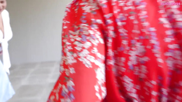 Hardcore Threesome: Hottie Teen and Busty MILF Fucked While Others Watched