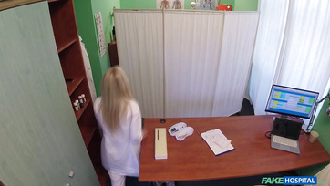 Blonde Nurse Joins In After Catching Doctor Fucking Patient