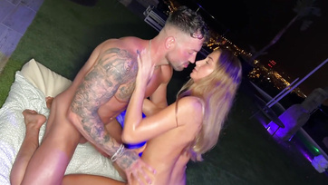 Muscular Guy Fucks, Pisses on, and Cums Together with Naughty British Porn Star