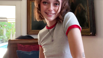 My Step-Sister in Red Craving My Cock in Her Tight Pussy