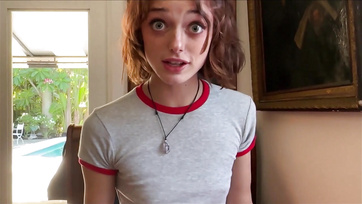 My Step-Sister in Red Craving My Cock in Her Tight Pussy