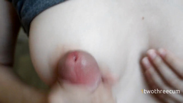 Step-sis Teen Joyfully Jerks Off Stepbro's Cock