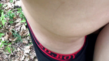 Big-titted milf banged for cash in the woods