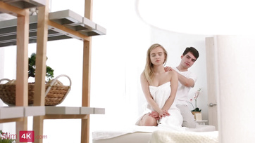 Blonde Babe Impressed by Massage and Fucked Hard