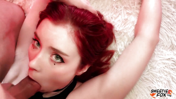 Got a Big Load in Her Mouth and Wet Pussy