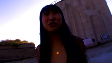 Asian slut craves a snug fit in her ass after getting her pussy fucked raw
