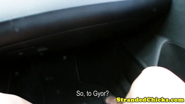 Beautiful Budapest Babe Fucked on the Passenger Seat