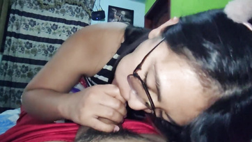 After sucking, I fucked my sexy schoolmate hard.