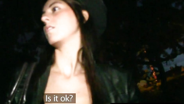 Hot Budapest Slut Sucks Stranger's Cock for a Few Chips
