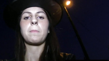 Hot Budapest Slut Sucks Stranger's Cock for a Few Chips