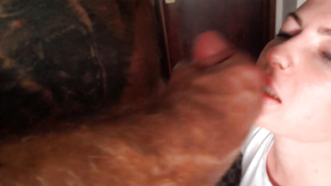 Hot MILF Maid Caught Naked and Roughly Throated in Hotel