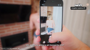 Horny Influencer Step-sis Sucks Me During Video Shoot