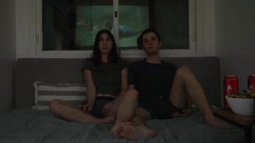 Passionate Make-Out Session Turns Into Hot Sex While Watching a Movie