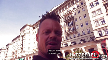 Public Park Blowjob with a German Flasher Slut Ends in Hardcore Pussy Pounding at Home