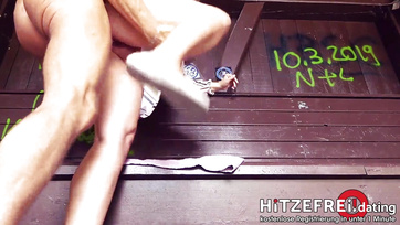 Hot German Milf Got Fucked in the Bus Stop on Their First Date