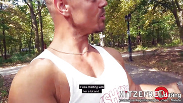 Hot German Milf Got Fucked in the Bus Stop on Their First Date