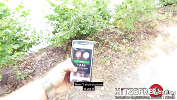 German Babe Hungry for Cock Slips on First Date