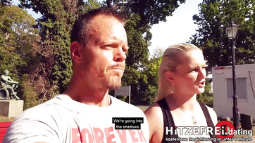 German Babe Hungry for Cock Slips on First Date