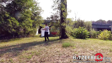 German Babe Hungry for Cock Slips on First Date