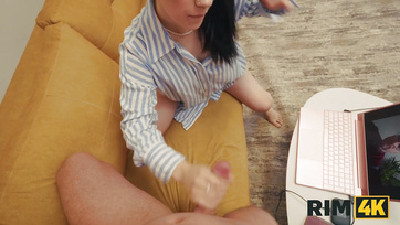 Ass-Licking Deal: Tongue in His Ass, Hard Bang for Her Tight Pussy