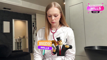 Sexy Nurse Checks Out Stepbrother's Big Cock Before Heading to Work