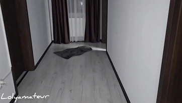 Milf Babe Eager for Husband, Ends Up with Horny Stepson