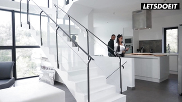 Latin MILF Real Estate Agent Rides Handsome Black Guy's Huge Cock at House Showing