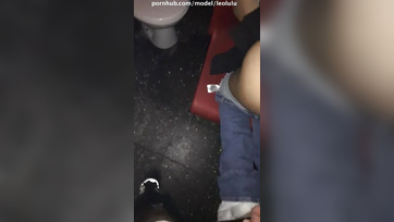 Taking My Drunk Girl to the Club Restroom for a Hard Ass Fucking