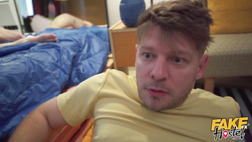 Lucky Guy Fucks Multiple Lesbian Girlfriends and Cums in Their Pussies