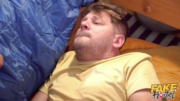 Lucky Guy Fucks Multiple Lesbian Girlfriends and Cums in Their Pussies