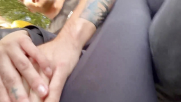 Blonde Cutie Lets Me Stroke and Fuck Her Wet Pussy in the Park