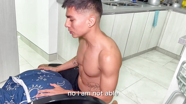 Stepmom Stuck in Washing Machine Gets Fucked Hard from Behind