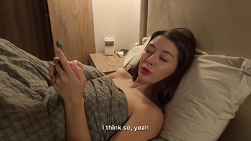 Caught my 18-year-old step-sis sneaking out, got her all hot and fucked her hard