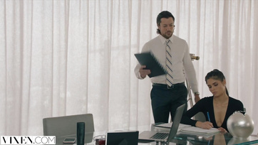 Seductive Latina Secretary Convinces Boss to Fuck Her Hard